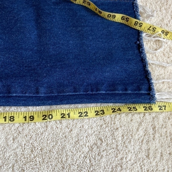 𝅺legendary Gold Men's Straight Leg Jeans with Frayed Hem Size 34 x 26.5 - Picture 12 of 14